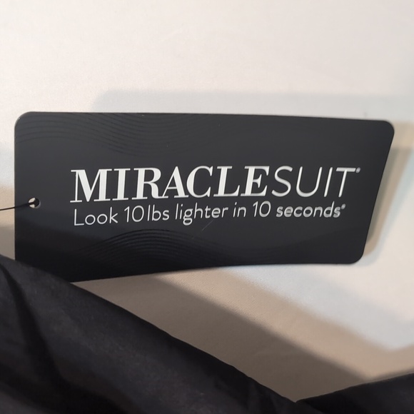 NWT black Miraclesuit Twisted Sister Esmerlda 1 piece swimsuit size 12 - Picture 5 of 8